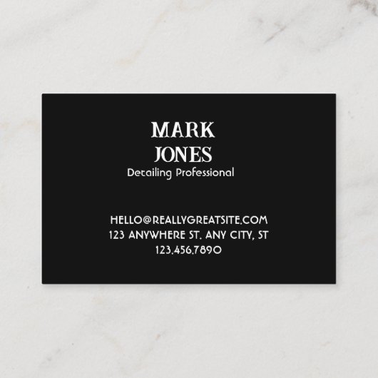 Jetブラック名刺 名刺 (裏面)