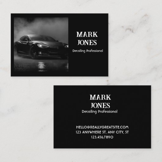 Jetブラック名刺 名刺 (正面/裏面)