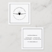 Jetミニマル名刺 – カスタムロゴスタイル スクエア名刺 (正面/裏面)