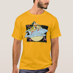 Jet疑問に思を持つ女性 Tシャツ