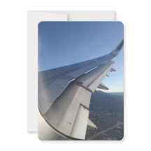 Jet離れ飛行機ノートカード