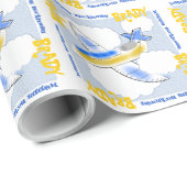 Jet飛行機のパーソナライズ ラッピングペーパー (ロールコーナー)