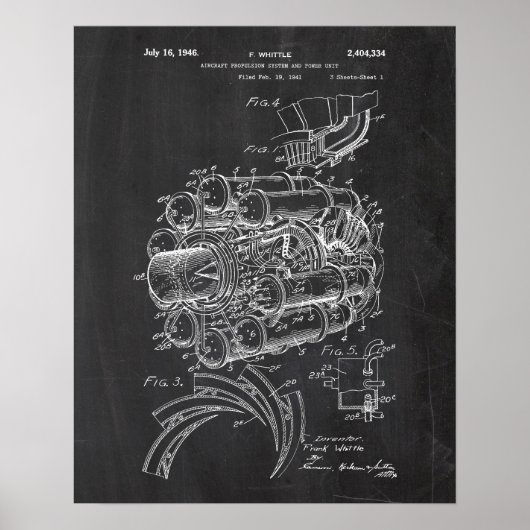 Jet Engine Patent ポスター (正面)