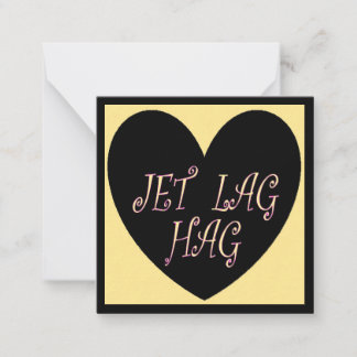 JET LAG HAG TRAVEL DESIGN ノートカード