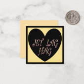 JET LAG HAG TRAVEL DESIGN ノートカード (正面/裏面インサイチュ)