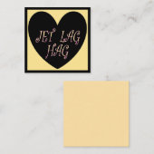 JET LAG HAG TRAVEL DESIGN ノートカード (正面/裏面)