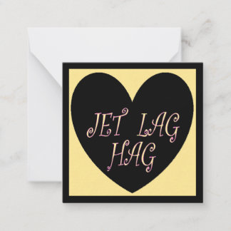 JET LAG HAG TRAVEL DESIGN ノートカード