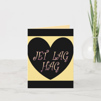 JET LAG HAG TRAVEL DESIGN ノートカード