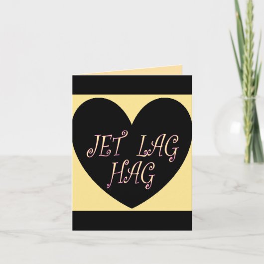 JET LAG HAG TRAVEL DESIGN ノートカード (正面)