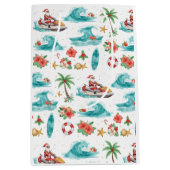 Jet Ski Christmas Holiday with Santa Claus ミディアムペーパーバッグ (正面)