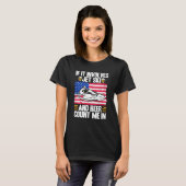 Jet Ski If It Involves Jet Ski And Beer American F Tシャツ (正面フル)