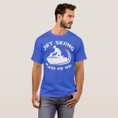 Jet ski rider makes me wet - water scooting  jet tシャツ (正面フル)
