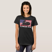 Jet Ski Yes This Is My Jet Ski American Flag Tシャツ (正面フル)