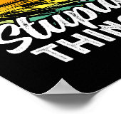 Jet skiing don't follow do stupid things jet ski ポスター (角)