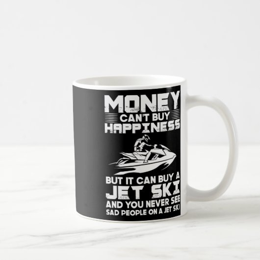 Jet Skiing Money Can't Buy Happiness But It Can Bu コーヒーマグカップ (右)