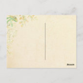 'Jet'aime' -フランスのヴィンテージビクトリアンフローラ ポストカード (裏面)