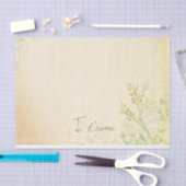 'Jet'aime' -フランスのヴィンテージビクトリアンフローラ 薄葉紙 (クラフト)