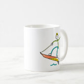 Jetboard Stickman コーヒーマグカップ (正面右)