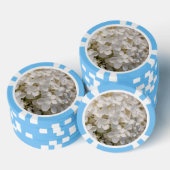 Jeton de poker, fleurs blanche ポーカーチップ (積み重ね)