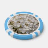 Jeton de poker, fleurs blanche ポーカーチップ (シングル)