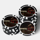 Jeton de poker photo abstraite, building ポーカーチップ (積み重ね)