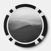 Jeton de poker photo abstraite noir et blanc ポーカーチップ (裏面)