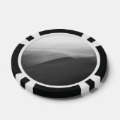 Jeton de poker photo abstraite noir et blanc ポーカーチップ (シングル)