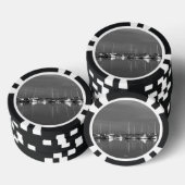 Jeton de poker photo noir et blanc, bateaux ポーカーチップ (積み重ね)