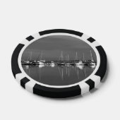 Jeton de poker photo noir et blanc, bateaux ポーカーチップ (シングル)
