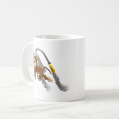 Jetpackの猿の飛行 コーヒーマグカップ (正面左)