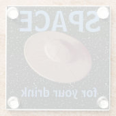 JETPACKCORPSによってSUACERのコースターを飛ばす宇宙UFO ガラスコースター (裏面)