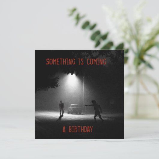 JETPACKCORPSによるゾンビ誕生日パーティーへの招待 招待状 (スタンド正面)