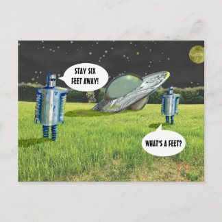 Jetpackcorpsによる6台の足ロボットの検疫 ポストカード