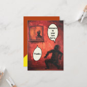 Jetpackcorps著おもしろいで気色悪く新しい家 カード (正面/裏面インサイチュ)