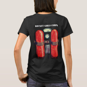 Jetpackcorps著ロケットの女の子 Tシャツ
