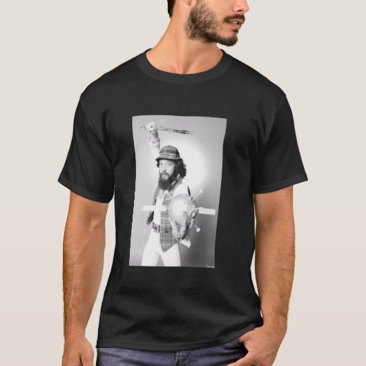 Jetro TullボーカリストFlutist Ian Anderson By Ala Tシャツ (正面)