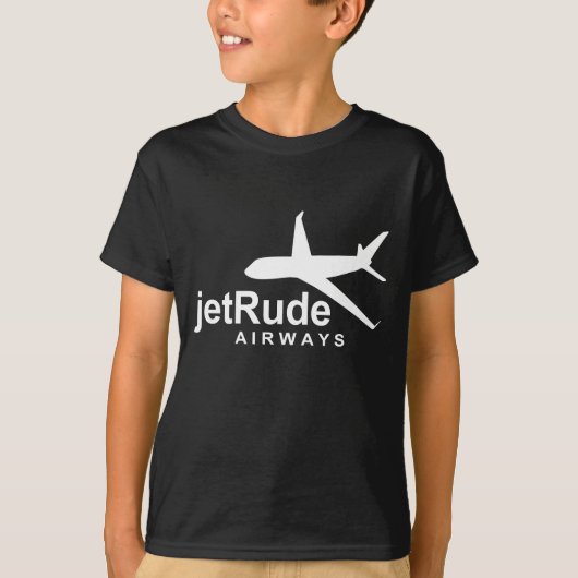 JetRudeの航空路- Tシャツ (正面)