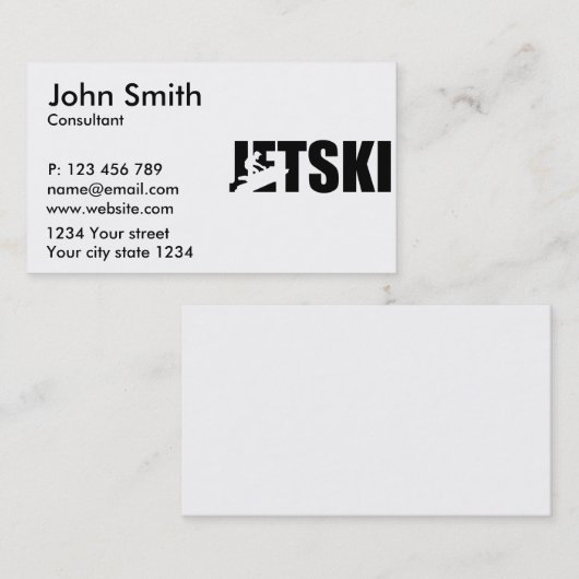Jetski 名刺 (正面/裏面)