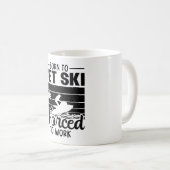 Jetski Born To Jet Ski Forced To Work Jet Skiing コーヒーマグカップ (正面右)