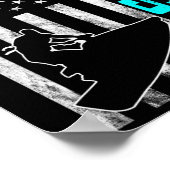 Jetski Jet Ski Jet Skier American Usa Jet Skiing W ポスター (角)