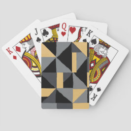 Jeu de Cartes/Poker Géométrique -  Noir et Or トランプ