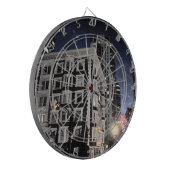 Jeu de fléchettes photo de ville la nuit ダーツボード (正面左)