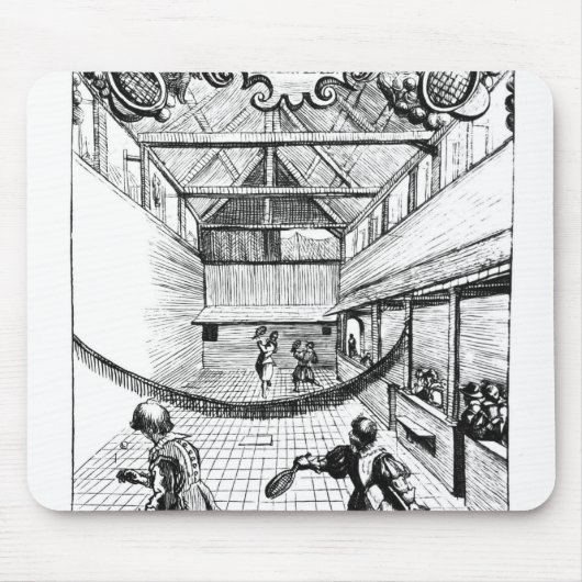 Jeu de Paumeのテニスの王室のなゲーム マウスパッド (正面)