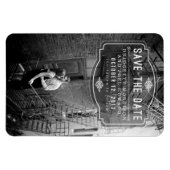 Jeune Amourヴィンテージ日付磁石を保存 マグネット (横)