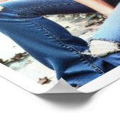 Jeune femme grunge dans les brumes ポスター (角)