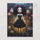 Jeune fille - Champignons ポストカード (正面)