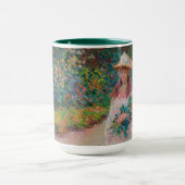 Jeune fille dans le jardin de Giverny 1888年 マグカップ (中央)