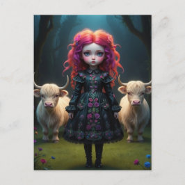 Jeune fille écossaise  ポストカード