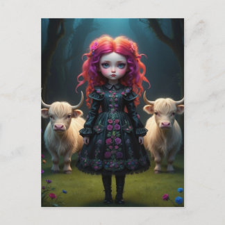 Jeune fille écossaise  ポストカード