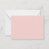 Jeune fille et le bonzaï pour la correspondance. ノートカード (裏面)
